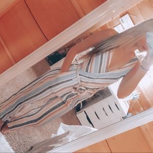 Striped Tie Jumpsuit - BRAND NEW